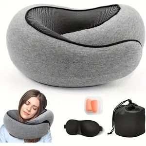 Wander Plus Travel Pillow 2024 Memory Cotton U-Shaped Travel Pillow Suitable for Airplanes, Cars, Offices, and Upright Sleeping Neck