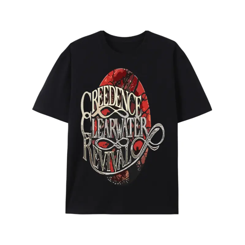 Men's Graphic T-Shirt with Vintage Band Logo, Casual Short Sleeve Crew Neck Tee in 100% Pure Cotton, Tshirt, Shortsleeve, Casual Printed, Graphic T Shirts, Fabric, Round Neck, Minimalist, Menswear, Tops, All Over Print, Graphic Logo