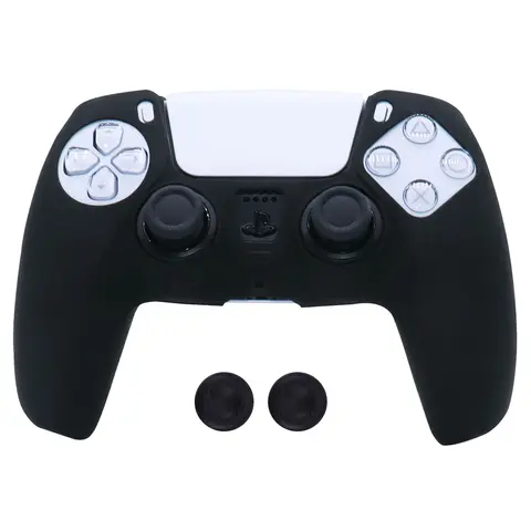 Soft Silicone Case For Playstation 5 Controller Skin Protection Cover For PS5 Gamepad Controle Controller Cases with Grip Caps, Gaming Accessories, Game Console Accessories