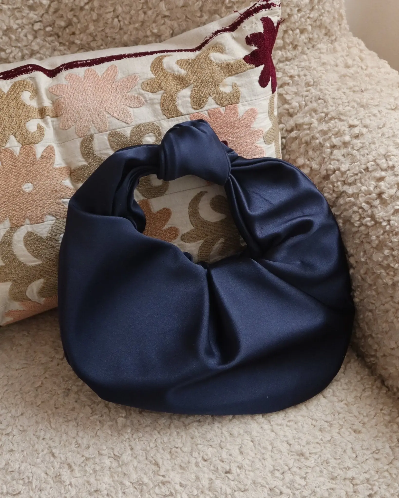 SATIN KNOT BAG