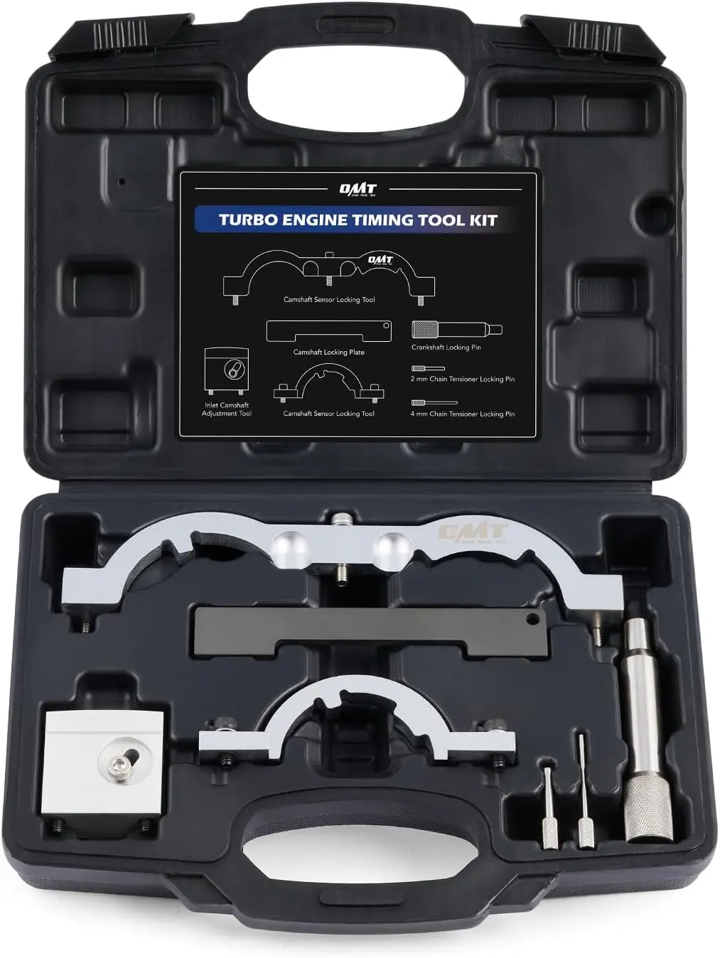 【SpotlightDay】Orion Motor Tech Turbo Engine Timing Tool Kit Engine Camshaft Alignment Tool Set Compatible with 2009 to 2020 1.0 1.2 1.4L Chevrolet Chevy Aveo Cruze Orlando Vauxhall Opel Adam Ampera Astra J BMW EA888,VCT,3.5L/3.6LCascada engine repair tool