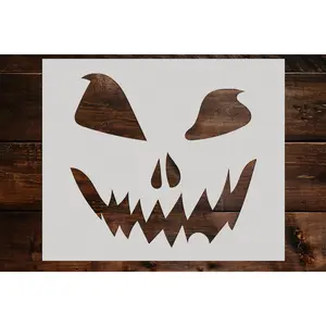 Pumpkin Face Stencil - Art and Wall Stencil