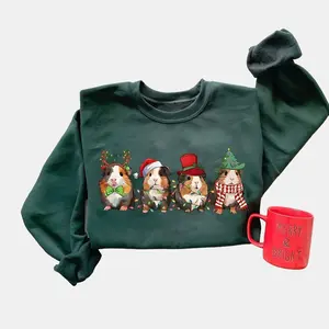 Merry Pigmas Sweatshirt, Christmas Guinea Pig Sweater, Christmas Farm Animal Sweatshirt, Christmas Sweatshirt, Funny Guinea Pig Sweater