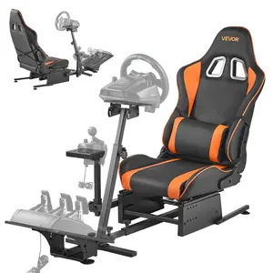 【Summervibes】VEVOR Racing Wheel Stand, Heavy-Duty Simulator Cockpit Steering Wheel Stand, Fit Logitech G25, G27, G29, G920, G923, Thrustmaster T300RS, TX F458, T500RS, T3PA-PRO (F1/GT) and CSR Pedals