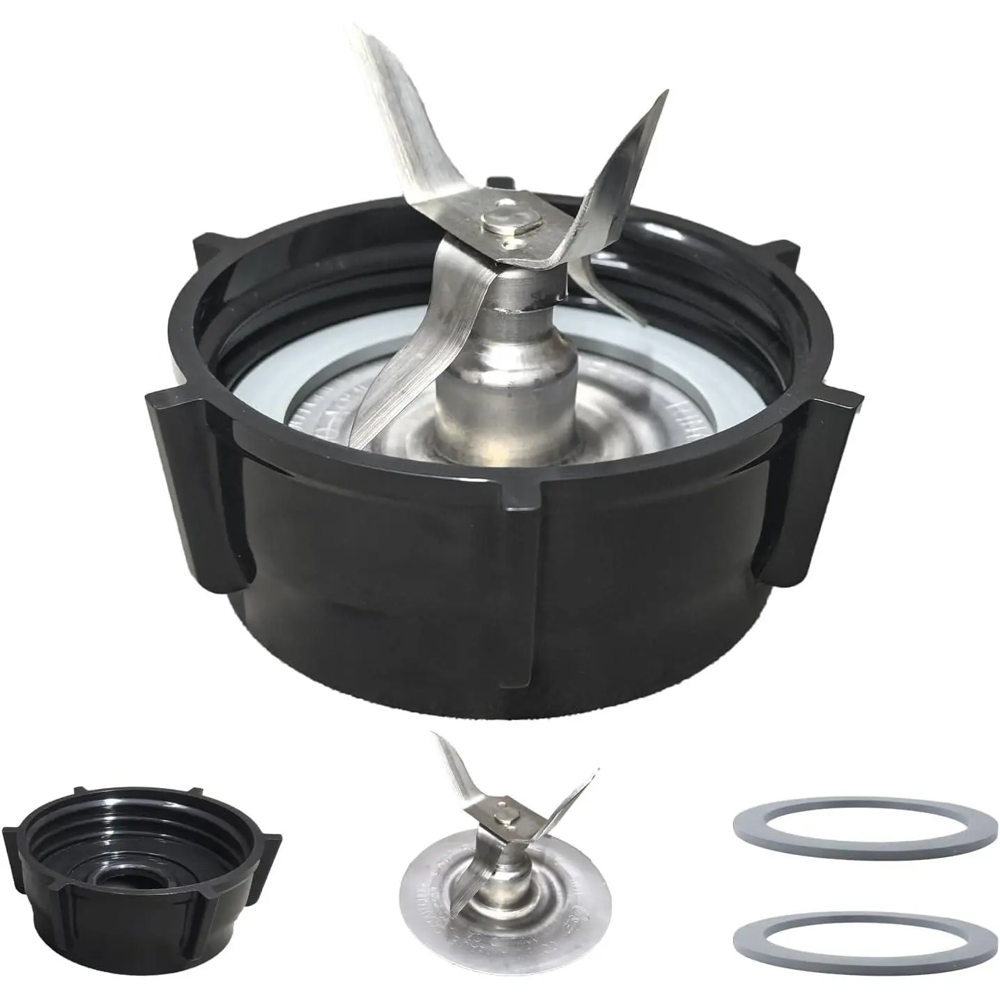 for Oster Blender Replacement Parts Blender Ice  with Jar Base Cap and Two Rubber O Ring Seal Gasket Compatible With Oster Osterizer Blender Accessories