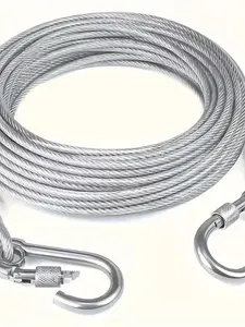 Stainless Steel Clothesline Set, Portable Indoor/outdoor Laundry Line, Camping Accessories, Bathroom and Dorm Essentials