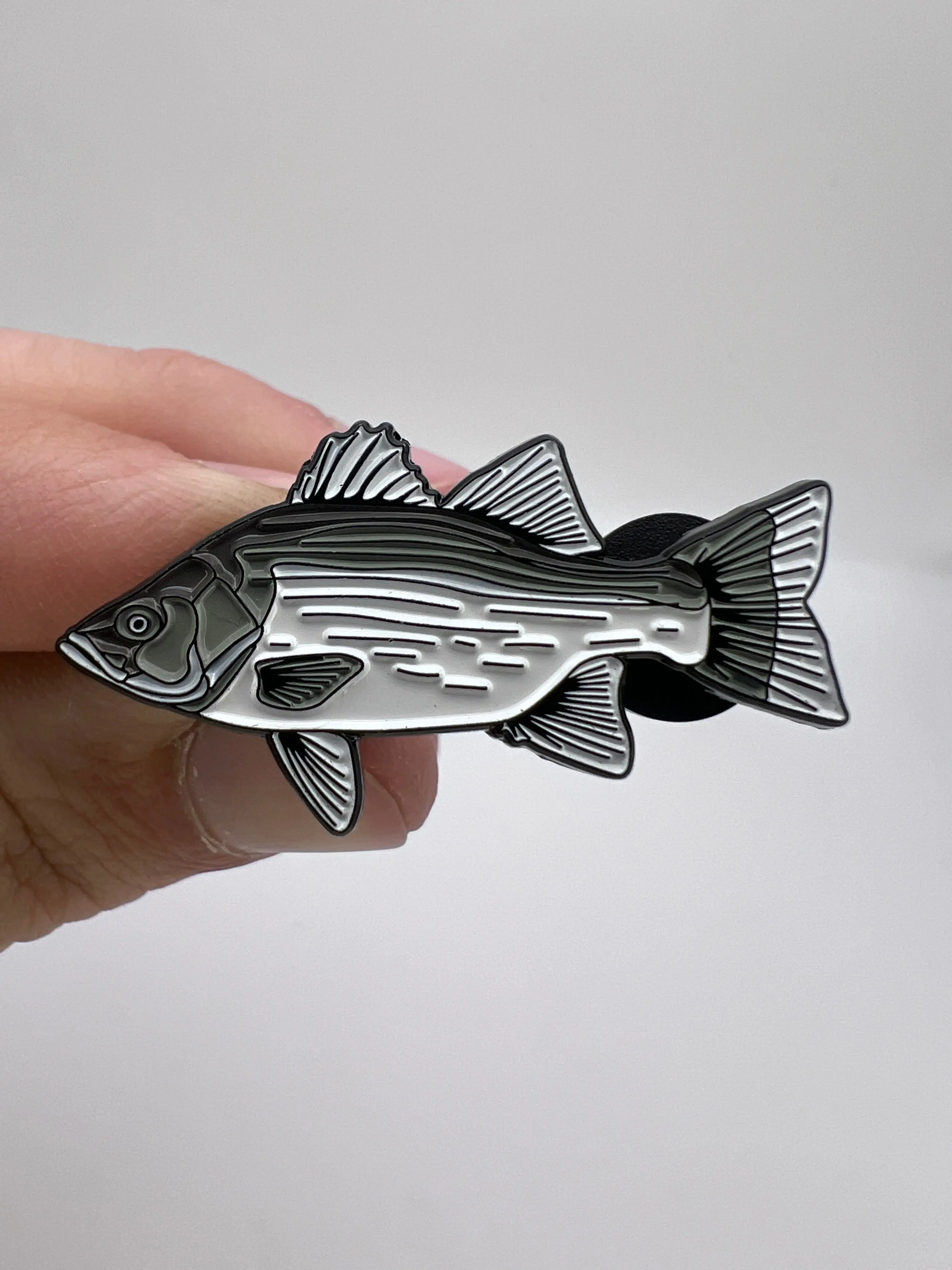 White Bass - Fish Pin with Gift Box