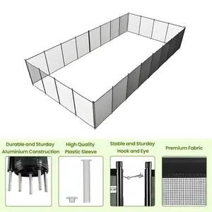 Gaomon 4Ft x 60Ft In-Ground Pool Safety Fence, Essential Swimming Pool Accessories for Outdoor Use