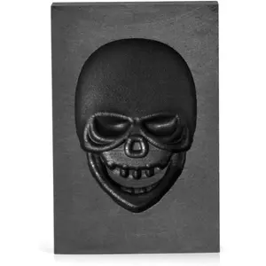 Jewelry making molds Casting Mold Skull Casting Ingot Mold Crucible Mould for Melting Casting Refining Metal Aluminum Copper Brass