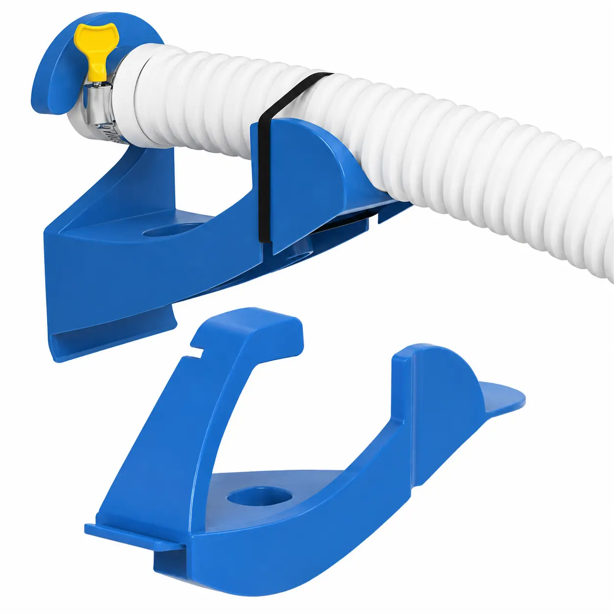 2Pcs Swimming Pool Pipe Holders, Pool Accessories, Pool Hoses for Above Ground Pools, Designed to Fit On Intex Pools - Prevent Pipe Sagging, Improve Pool Hoses Lifespan
