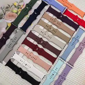 6-Pack Silicone Bands for Apple Watch Series 1-11(Only Watch Band), Adjustable Smart Watch Strap for Men & Women, Fits 38mm, 40mm, 41mm, 42mm, 44mm, 45mm & 49mm Smartwatch