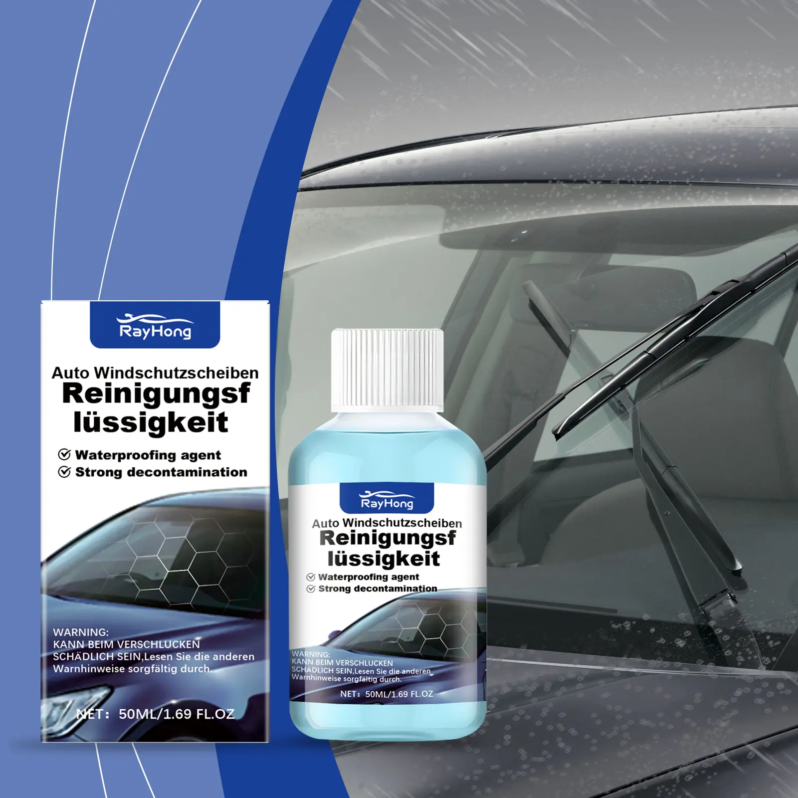 Surj Selection X Rayhong Car Windshield Washer Liquid, Window Rain And Fog Cleaning Decontamination Car Glass Cleaning Liquid,snow,foam