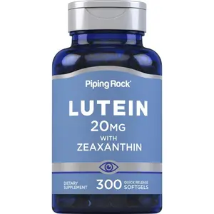 Piping Rock Lutein and Zeaxanthin Supplement | 20 mg | 300 Softgels | Eye Vitamin from Marigold Extract | Non-GMO, Gluten Free