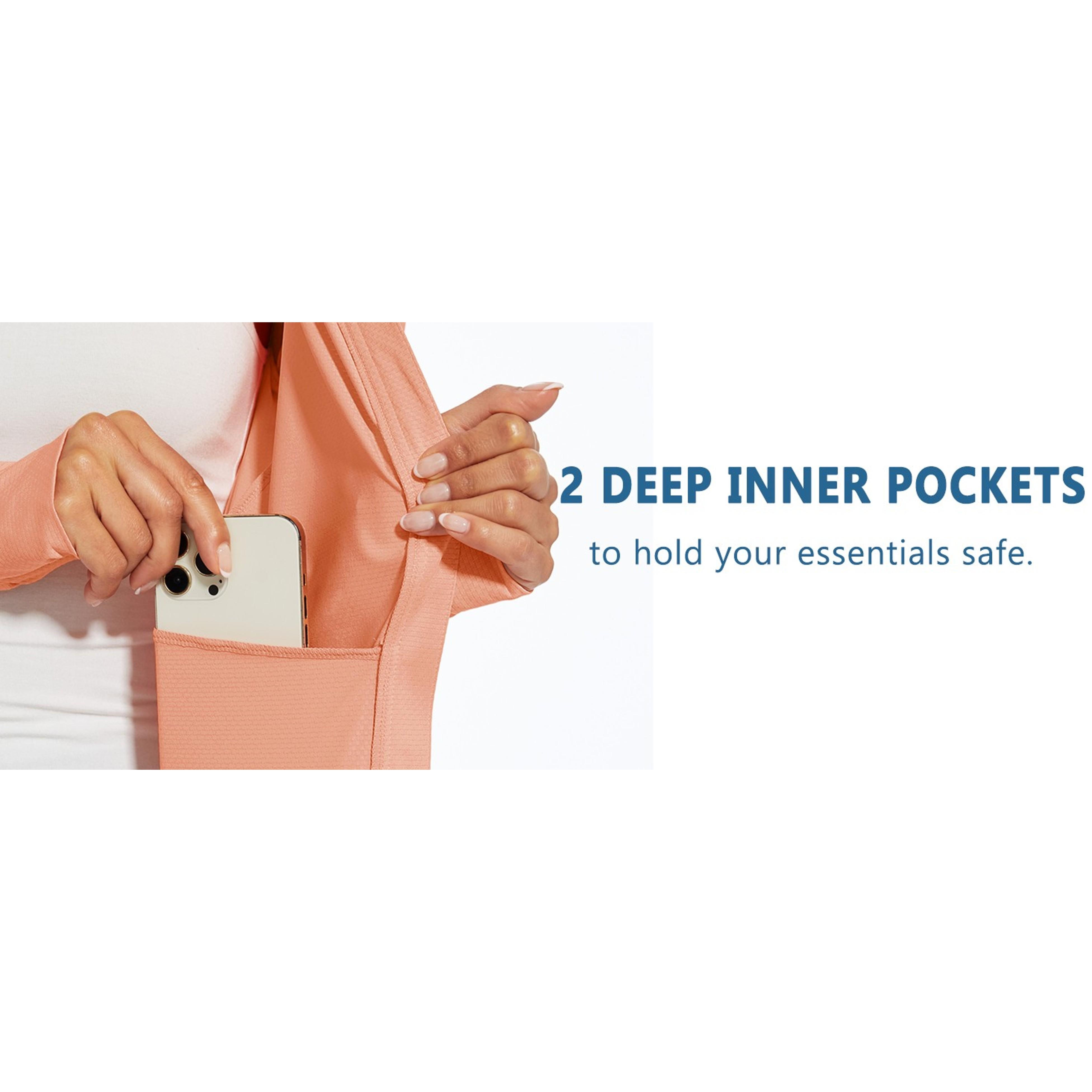 MAGCOMSEN Women's UPF 50+ Lightweight Athletic Jacket Sun Protection Full Zip Long Sleeve Shirts Hiking Outdoor Pockets Gift MAGCOMSEN Women's UPF 50+ Lightweight Athletic Jacket Sun Protection Full Zip Long Sleeve Shirts Hiking Outdoor Pockets Gift