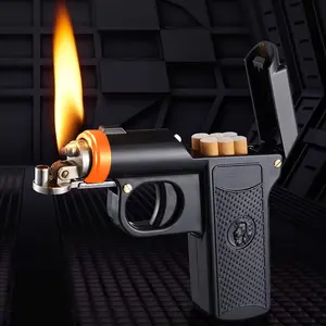 (Fuel Not Included) Fun and creative cigarette case lighter, torch lighter, cigar lighter, suitable for barbecue, kitchen baking