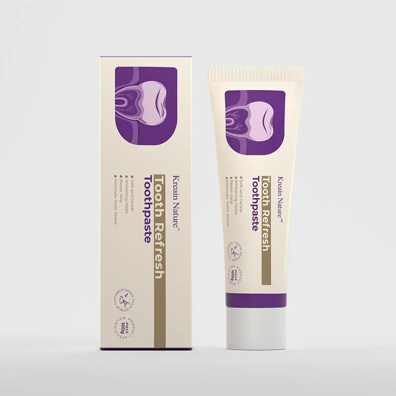 Fluoride-Free Natural Toothpaste with Aloe Vera, Mint & Tea Tree Oil, Daily Care for Sensitive Teeth & Gum Health, Vegan Formula for Fresh Breath, Toothpaste Without Fluoride, Daily Care Toothpaste