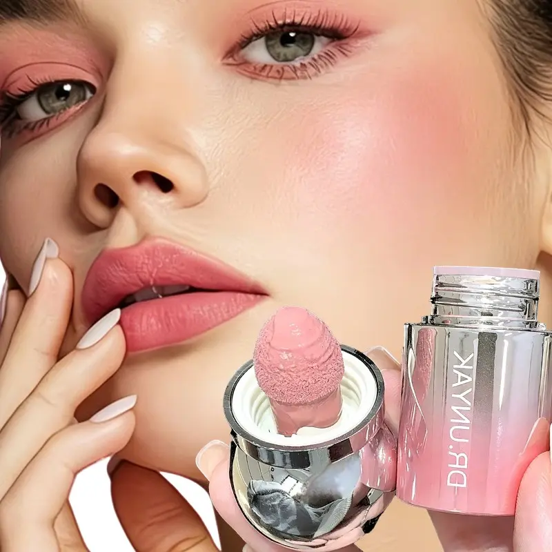 1pc Liquid Facial Blush Makeup, Long-Lasting Waterproof Formula, High Coverage, Hydrating & Moisturizing, Sculpted Effect, Precise Application Control