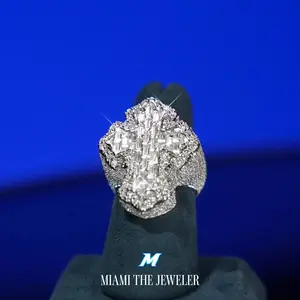 Moissanite Cross Ring