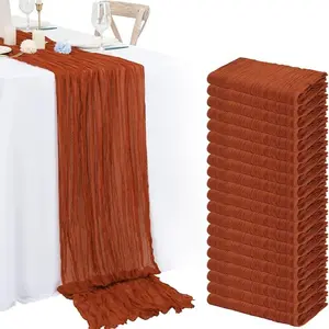 Cheesecloth Table Runner  90x180 cm Boho Gauze for Wedding Party Home Decoration Thanksgiving Christmas Decoration 10/20/30 Pack Home Decor Set Gifts Kitchen Table Cover