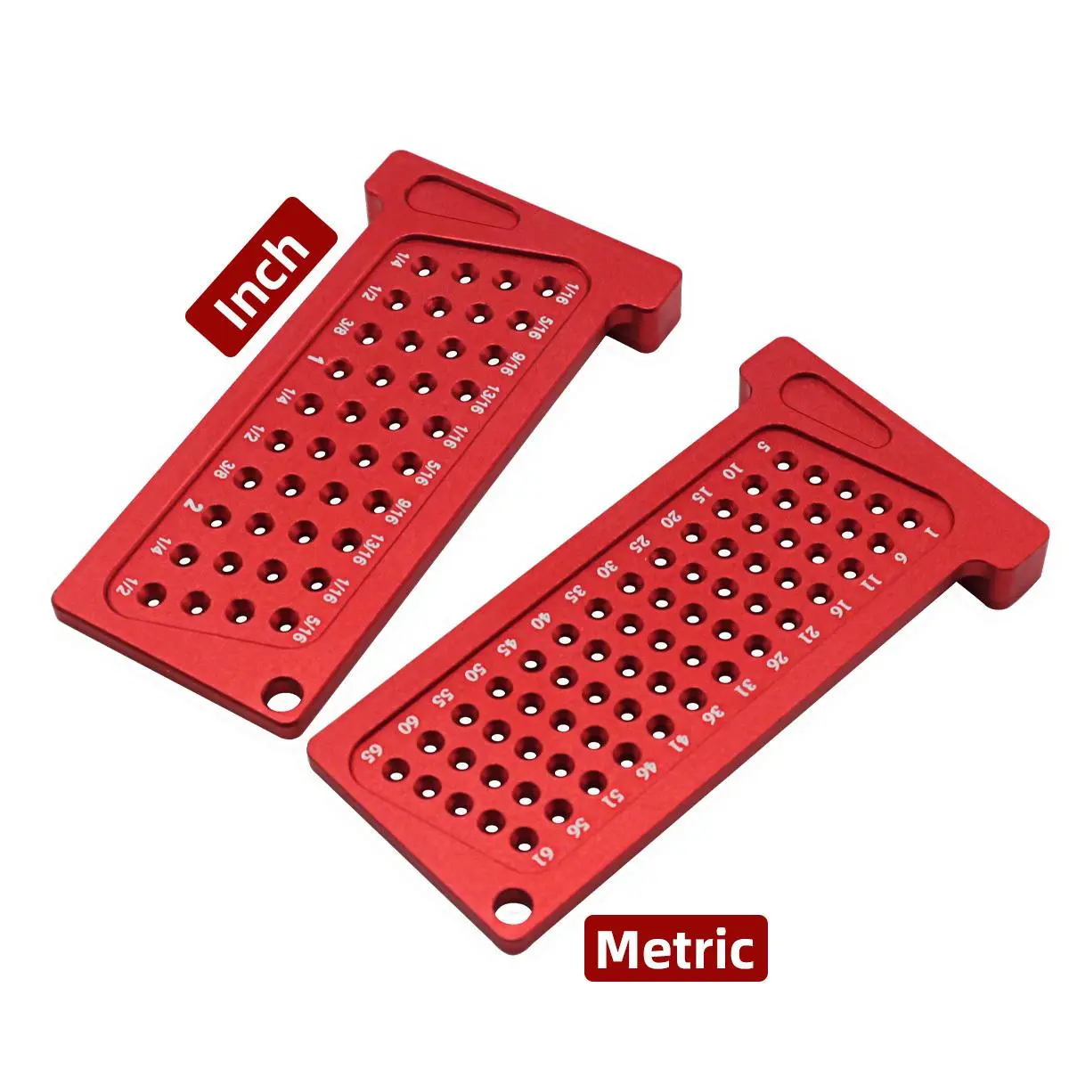 Woodworking Scribe, Metric & Inch Precision T-Ruler, Aluminum Alloy Pocket Ruler, Marking Gauge, Carpentry Cross Calibration Ruler, T Square Ruler, DIY Measuring Tool, Measuring Instrument
