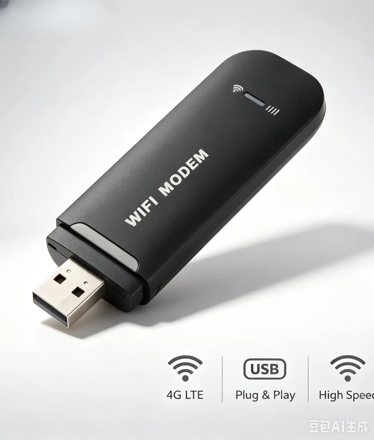 Black 4G Pocket WiFi Router Single Unit - Computer Accessories, ABS Plastic, B1/B3 Bands, Multi-User Support, Stable Connection, USB Plug-In, Micro SIM Slot, Hotspot Share, Compatible with Smartphones PC