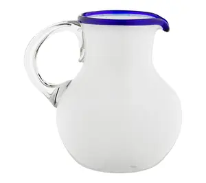 10 Strawberry Street Leon Mexican Glassware Pitcher