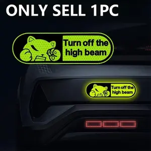 Cartoon Bear Pattern Car Sticker, Vehicle Exterior Decoration, High Intensity Reflective Automobile Decals, Night Driving Safety Warning Sticker, Body Decorative Waterproof Durable Decals