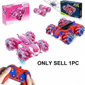Remote Control Stunt Car, 360° Spin Roll, LED Colorful Lights, Cool Appearance, Dual-Sided Driving, Kids Birthday Gift, Remote Controlled Vehicle!