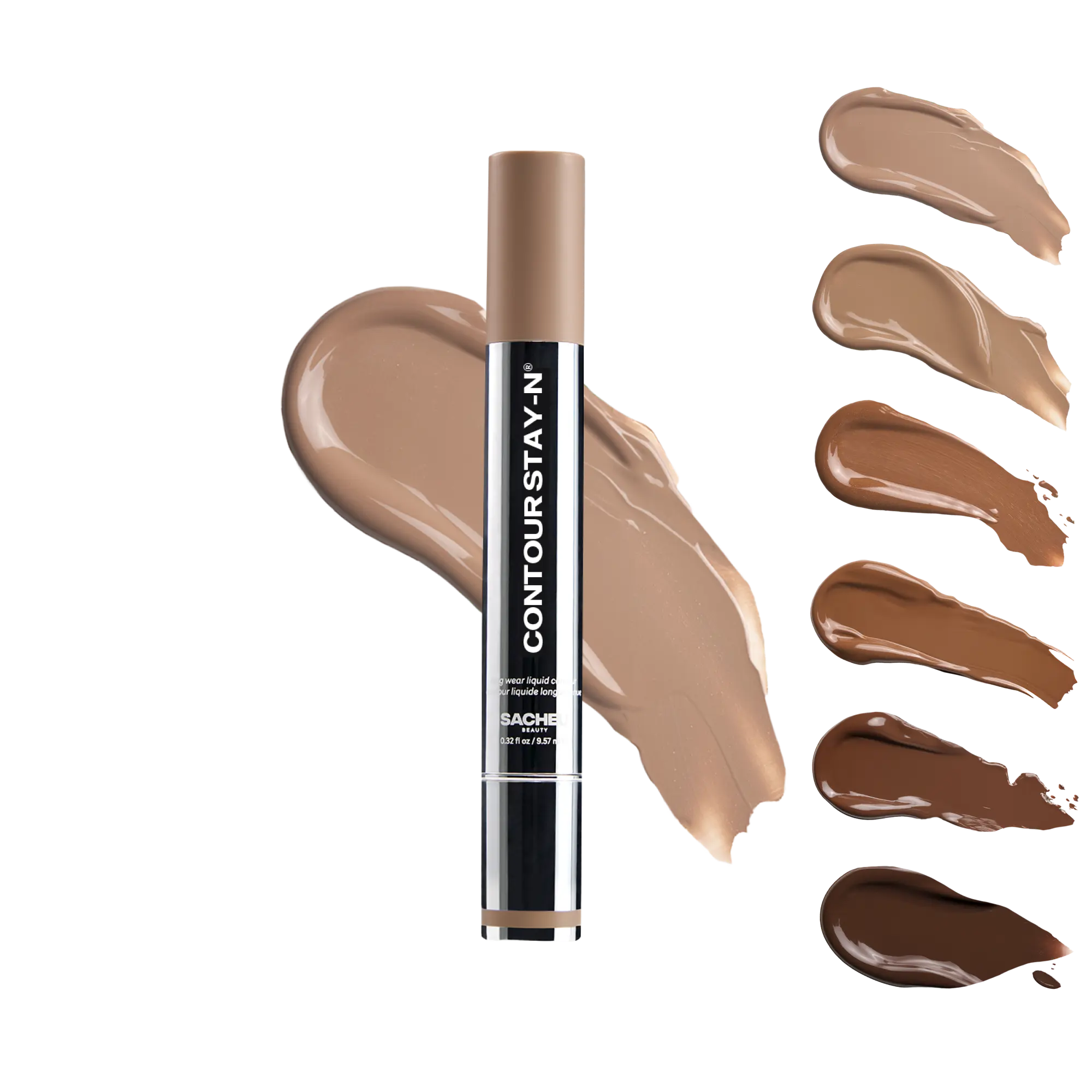 sacheu Contour STAY-N - All-Day Liquid Contour - Long-lasting, buildable, ultra-blendable contour Effortless Smooth Bronzer makeup products