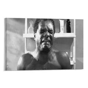 Funny Bathroom Wall Art Movie Poster for Bathroom Decor Humour Film Scene Toilet Smell Black and White Picture Canvas Prints for Bathroom