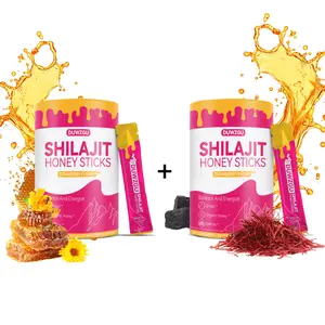 Feminine Multi-Mineral Honey Sticks Supplement with Shilajit Shatavari &  Saffron for Hormonal Balance Energy