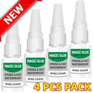 Super Glue With Anti-Clog Cap - All-Purpose Adhesive for DIY Projects, Wood, and Leather Repair. Shoe Adhesive, Wood Glue, Clear, Fast, Metal, Nail, Fabric, Plastic, Clear, Liquid Glue,  Pegamento