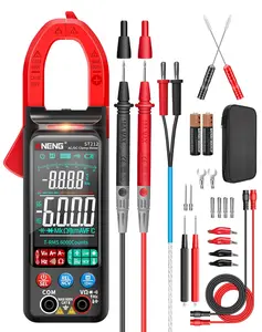 ANENG ST212 Clamp Meter for Electricians & DIYers, 6000 Counts True RMS, AC/DC Current Voltage, NCV, Continuity, Diode, Capacitance, Zero Fire Wire Detection, Essential Tool