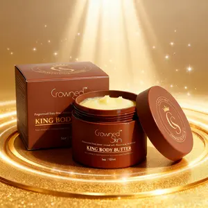 Crowned Skin King Cologne Body Butter -Warm & Sensual Scent, Sandalwood & LeatherOrganic Shea & Mango Butters, MoisturizingFormula,All-Day Fragrance