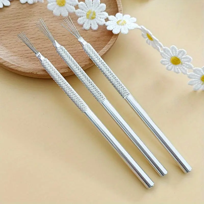 7 Pin Feather Wire Texture Ceramics Tools Polymer Clay Sculpting Modeling Tool DIY Pottery Brush Pottery Tools Cake Accessories