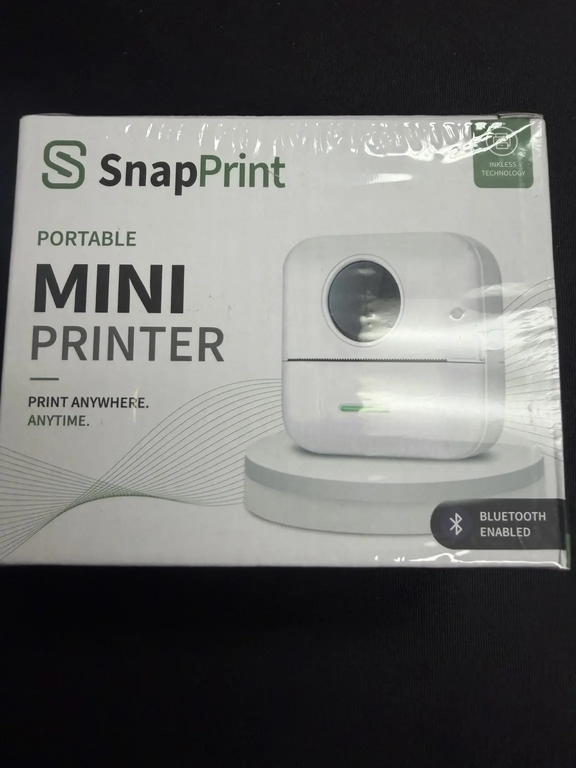 SnapPrint Portable Mini Printer – Bluetooth Wireless Inkless