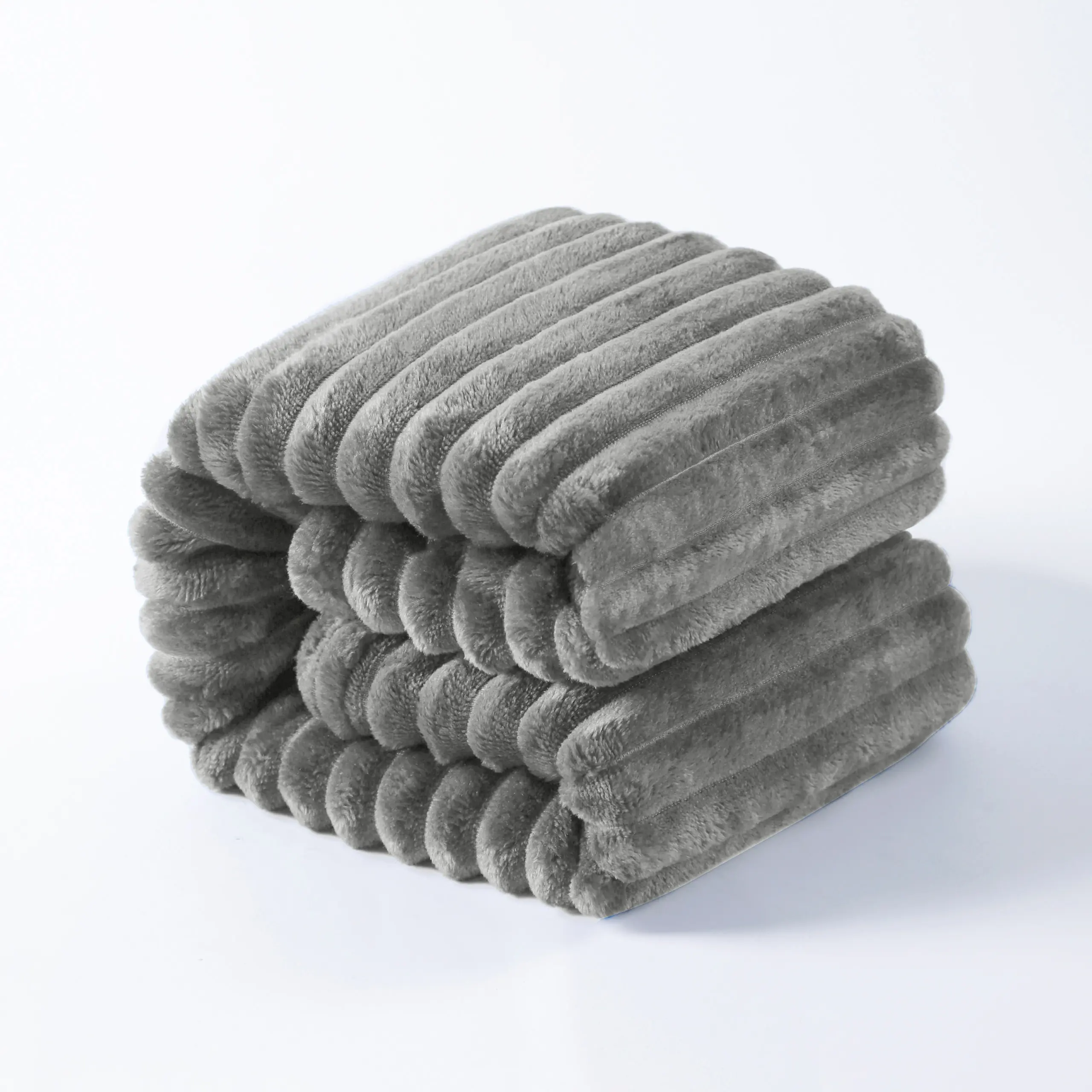 [Back To School]NTBAY Striped Flannel Fleece Children's Toddler Blanket, Ultra, Soft, Cozy, Lightweight Flannel Fuzzy Blanket, Fluffy Warm Reversible Stripes Design, Ideal for Bed, Couch, Travel, Camping, All Seasons, Home Bedroom Decor, Gifts