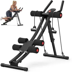 Adjustable Abdominal Trainer - Ergonomic Curved Fitness Equipment, Compact Home Gym Gear for Abs & Full-Body Workouts