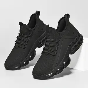 CORASUN 2026 Spring Summer men's new breathable sports and leisure shoes, lightweight running shoes, thick soled skateboarding shoes, black driving shoes Gymshoes High Top Sneakers