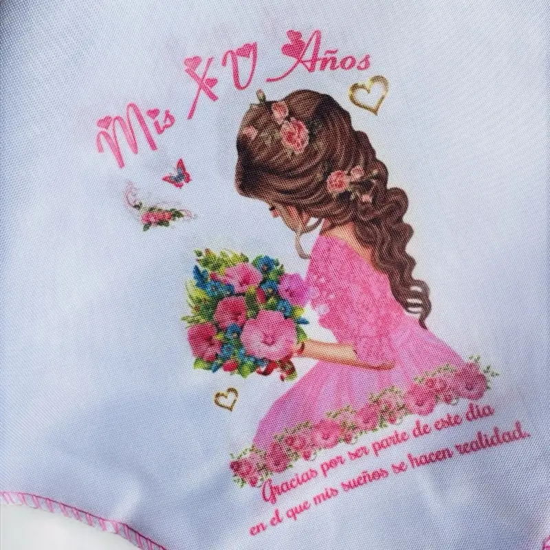 12pcs Multipack Traditional Decorative 100% Polyester Folded Printed Napkins - 10x10in Water-Absorbent Kitchenware, Quinceanera Favor Tableware & Cutlery Supplies, Recuerdos Para Quinceanera Party Items, Decorative Napkins