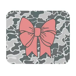 Coastal Camo "Coquette" Mouse Pad / Bow Camo Rectangle Hunting Pad / Bow Desk Pad / Coquette Computer Camo Desk Mat / Office Decor / Gaming Mousepad
