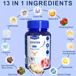 13-IN-1 Oyster +Maca Root+Multivitamin -Oyster Extract Capsules ,Energy,Vitality & Immune, Healthy care Daily Supplement for Men & Women ,High Absorption,Gluten Free