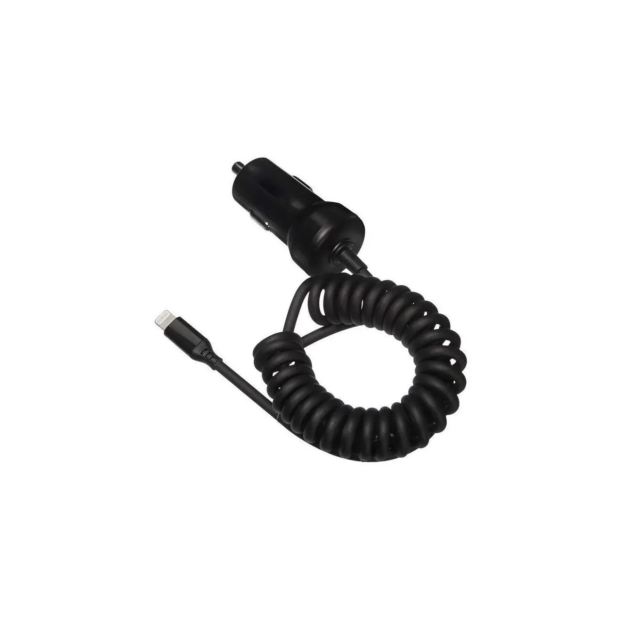 4XEM 8 Pin Lightning Car Charger Black for iPod/iPhone/iPad 4X8PINCHRGBK