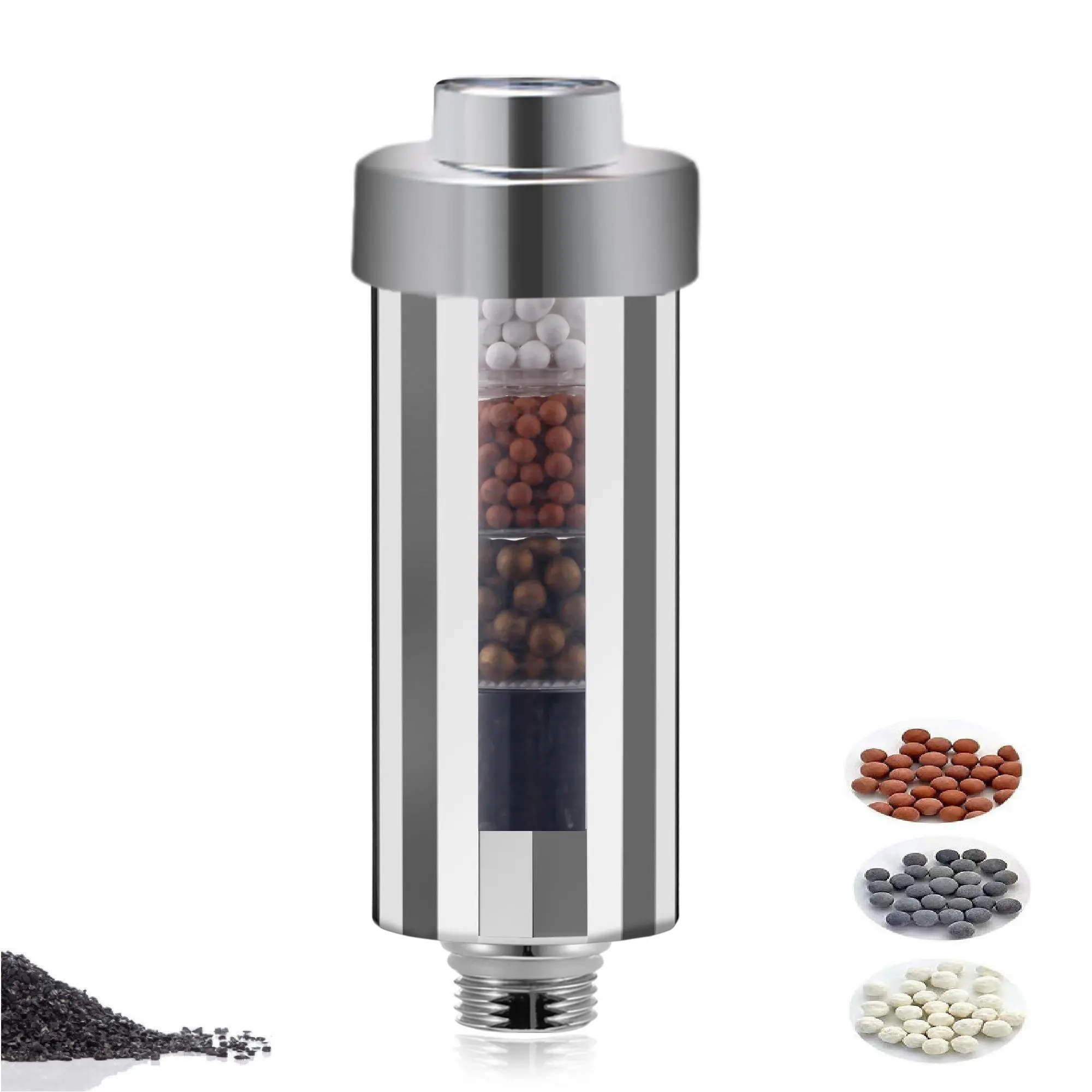 4-Stage Shower Head Filter, Showerhead With Filter, Output Shower Water Filter To Remove Chlorine & Fluoride, Shower Filter Reducing Dry Itchy Skin, Bathroom Fixtures