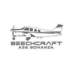 Beech a36  Sticker | Pilot Sticker | Airplane Sticker | Car Sticker | Pilot Gifts | Bottle Water Sticker | Decal