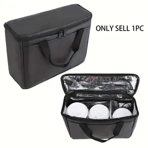 1pc Insulated Drink Carrier Bag, Portable Beverage Holder, Non-Food Contact, Coffee Cup Tray, Travel Accessories, Travel Essentials, Christmas Party Supplies, Thermal Bag