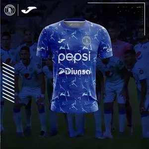 Men's Outdoor Sports, Camiseta del Motagua, Oliimpia jersey, Round Neck Football Long Sleeves Shirt, Sporty Football Jersey