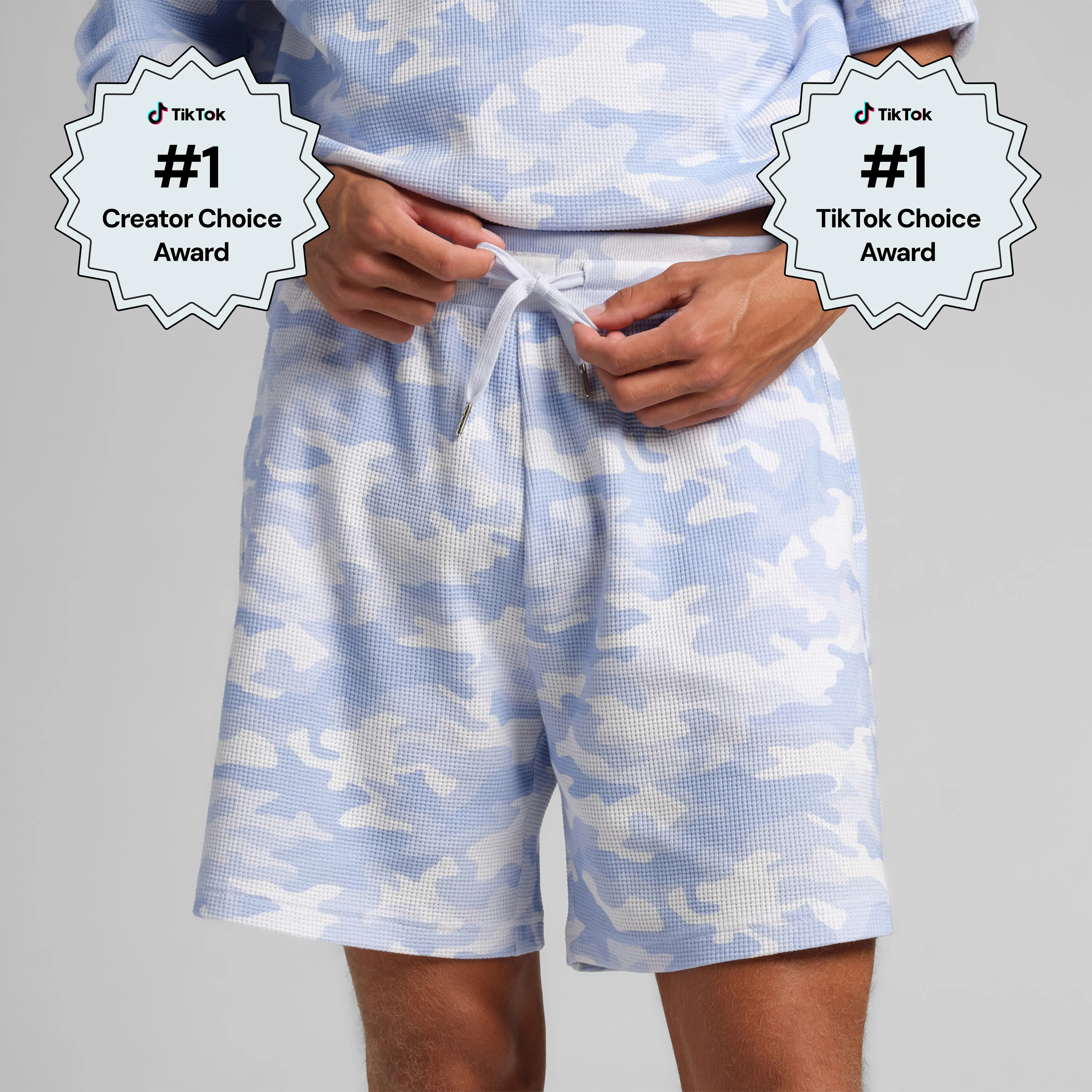 Comfrt | Waffle Lounge 7" Short | Soft Waffle Knit Lounge Shorts With Pockets