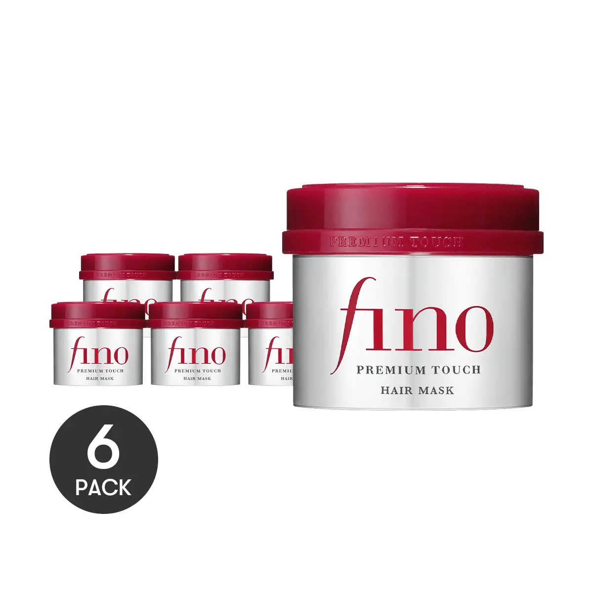FineToday FINO Premium Hair Mask 230g x 6 Pack - Intensive Repair & Moisturizing Beauty Serum Treatment, No Rinse