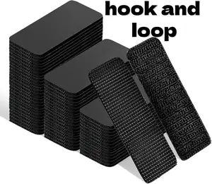 Heavy Duty Waterproof Self-Adhesive Double Sided Hook and Loop Strips, Reusable Mounting Tape for Wall Hanging Picture Frames, Frame Wall Decor, Cable Organizer (Home & Office Use)